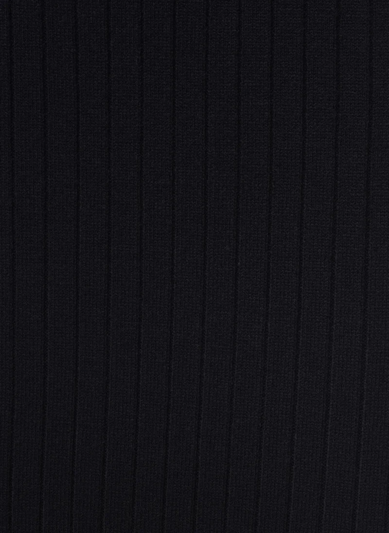 Lichi Rib-knit midi skirt