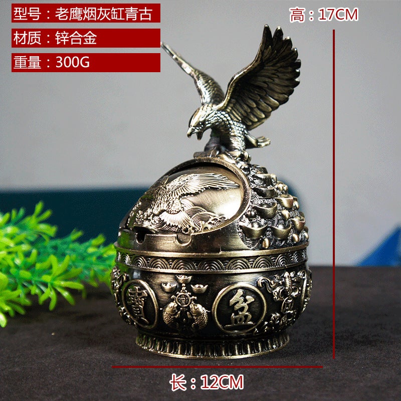 Metal Zodiac Cornucopia Ashtray Alloy Material Metal Crafts Home Decoration Tea Hall Office Gift - Image 1