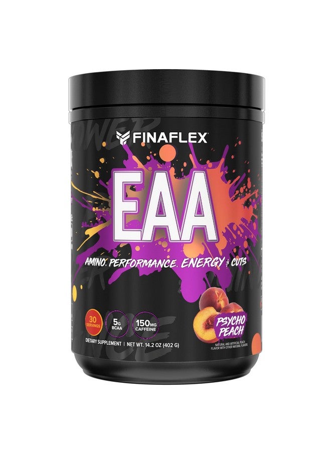 FINAFLEX EAA, Psycho Peach - 14.2 oz - Promotes Performance, Energy & Cuts - with BCAAs, L-Glutamine, L-Arginine, Acetyl-L-Carnitine & Caffeine - 30 Servings - Image 1