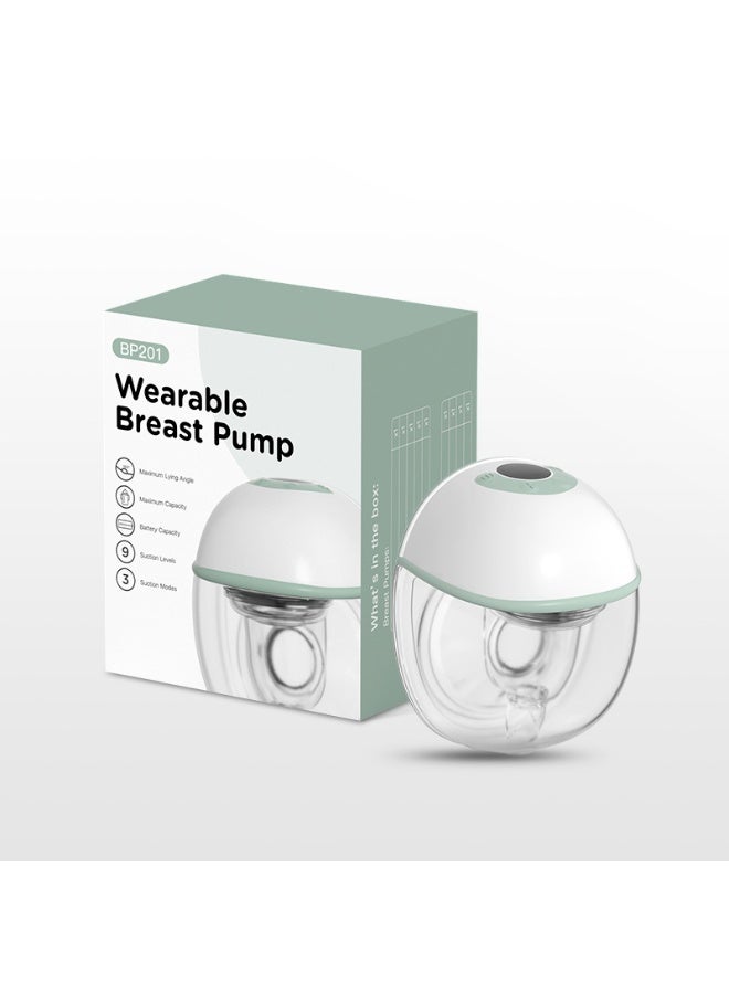Small body, large capacity, 210 ML wearable electric breast pump, comfortable real lying and sucking, 9-speed mode breast pump - Image 5