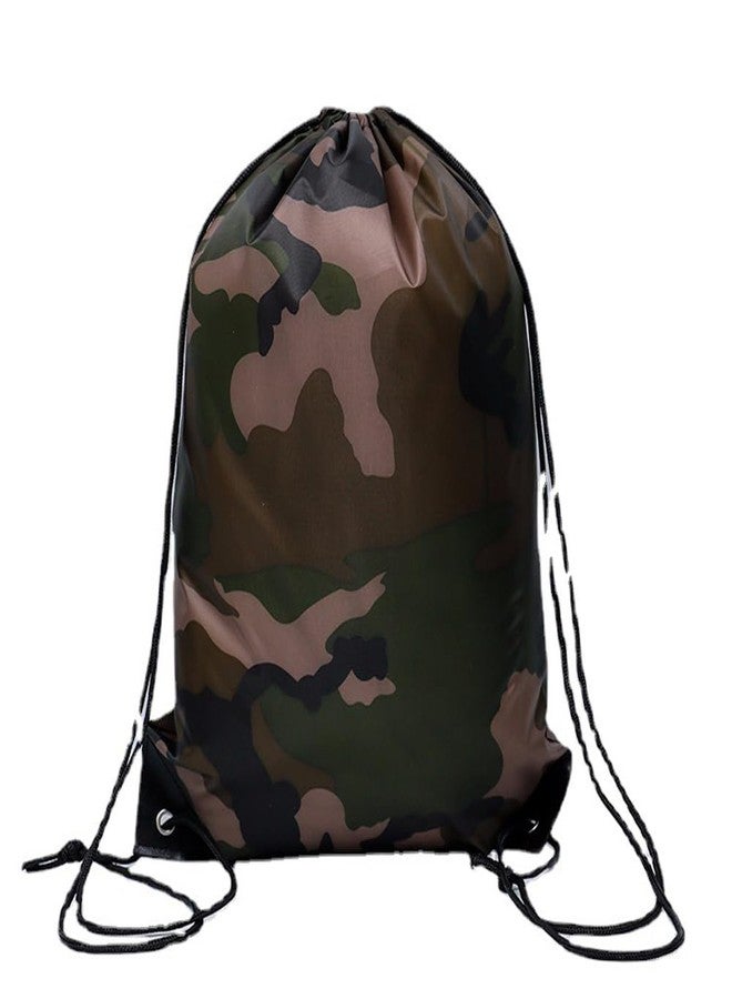 DraCra 3 Pack Party Favor Goodie Bags Camo Drawstring Bags Lightweight Camouflage Drawstring Backpack Army Cinch Bag for Birthday Party Hiking Camp Event Scout Troop Group Gym Sports Celebration - Image 2
