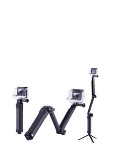 Hand Grip Arm 3 Way Selfie Stick Tripod Mount Monopod For Gopro Hero black