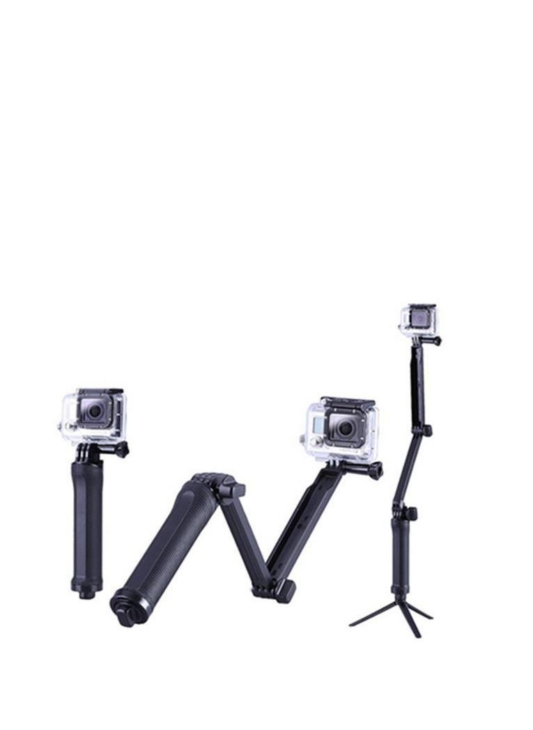Generic - Hand Grip Arm 3 Way Selfie Stick Tripod Mount Monopod For Gopro Hero black - Image 1