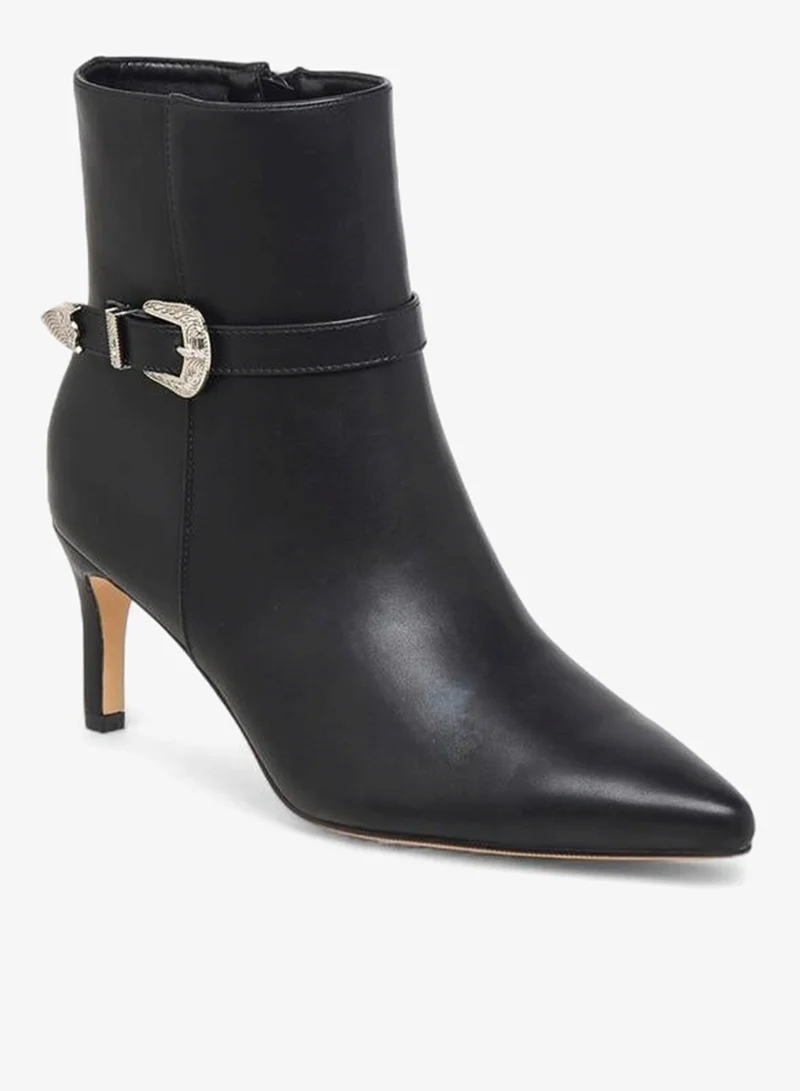 Flora Bella By Shoexpress Women Buckle Detail Ankle Boots