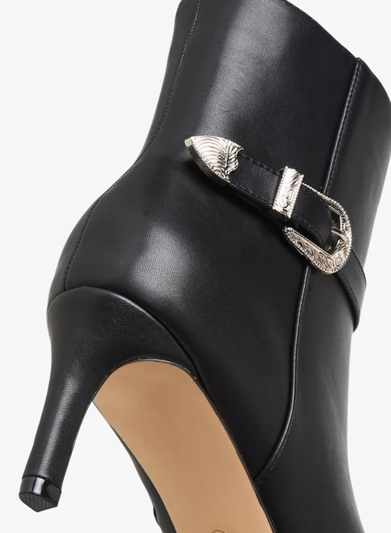 Flora Bella By Shoexpress Women Buckle Detail Ankle Boots