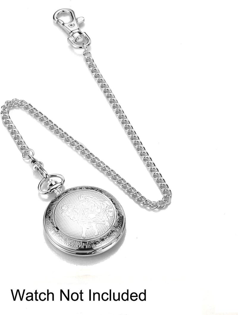 BoShiYa Pocket Watch Albert Vest Chain Vintage Metal Alloy Pocket Vest Chain - Image 2