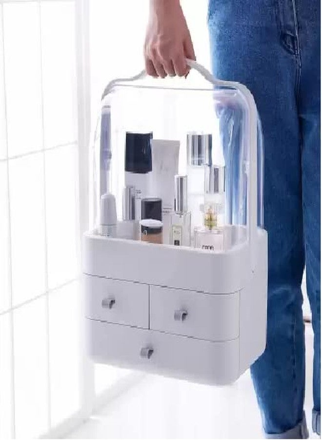 Ngel Modern Cosmetic Storage Organizer Box || Cosmetic Storage Holder || Cosmetic Storage Box Portable Handle Fully Open Waterproof Lid Dustproof Drawers Great for Bathroom, Dresser (Pack of 1) - Image 5