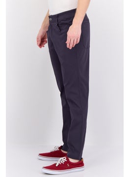 Swiss Alps Men Regular Fit Solid Chino Pants, Navy  - Image 3