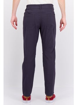 Swiss Alps Men Regular Fit Solid Chino Pants, Navy  - Image 2