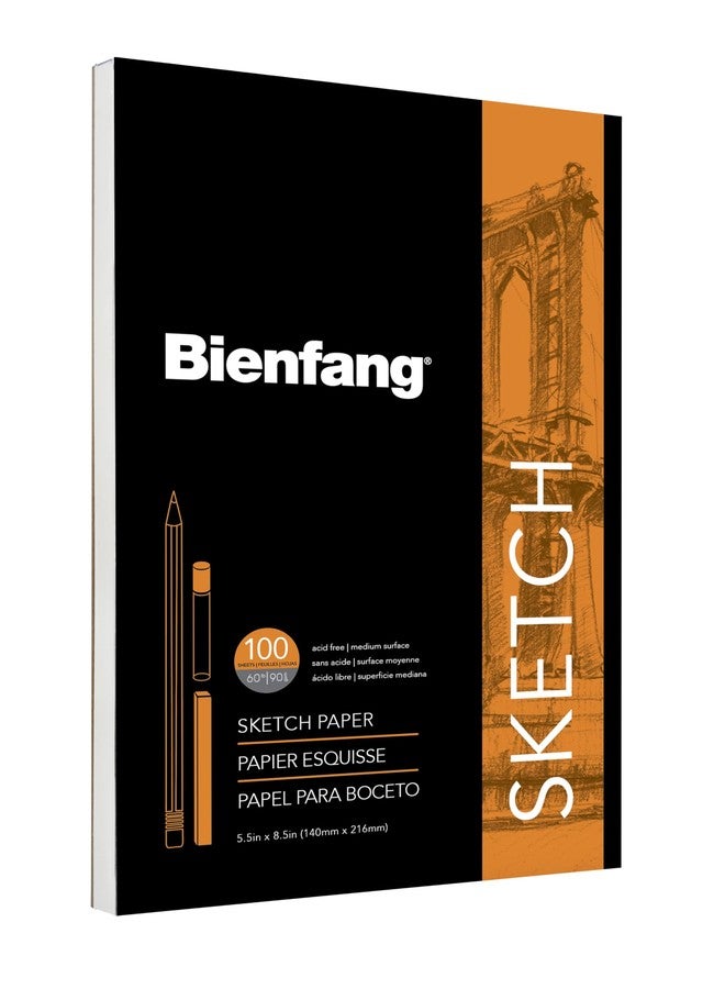 Bienfang Sketch Pad - Fold-Over Cover, 5.5.x 8.5, 100 Sheets - Image 2
