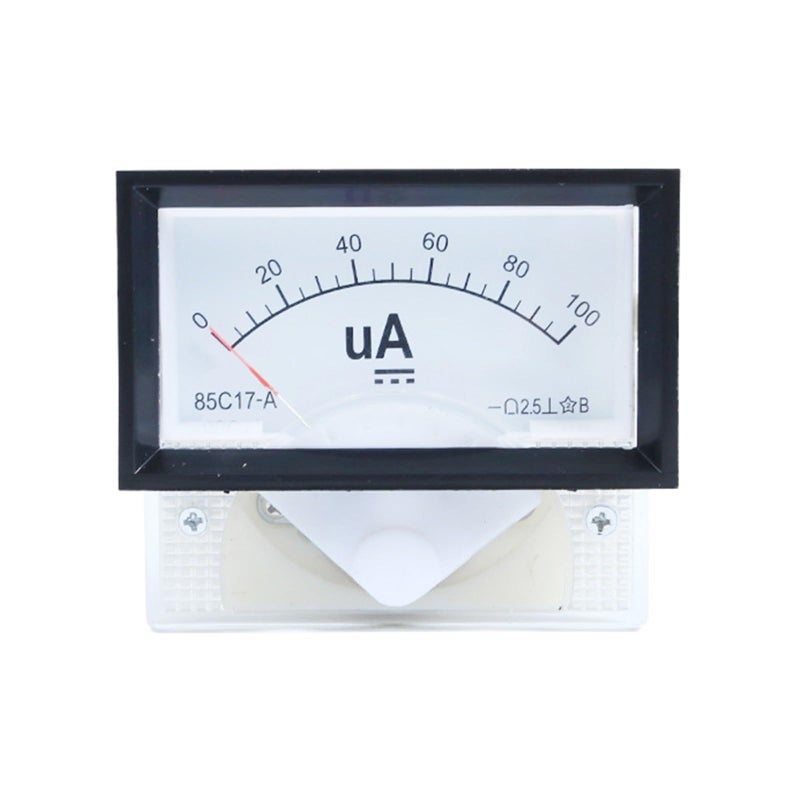 Panel Mount Analog Ammeter Gauge DC 0 100uA 50uA 200uA 500uA Measuring Range 85C17 1Pcs 0 500UA - Image 2