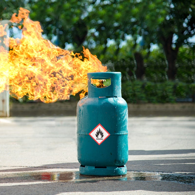 1 Sheet Flammable Liquid Sticker Convenient Flammable Liquid Sign Flammable Liquid Stickers - Image 3