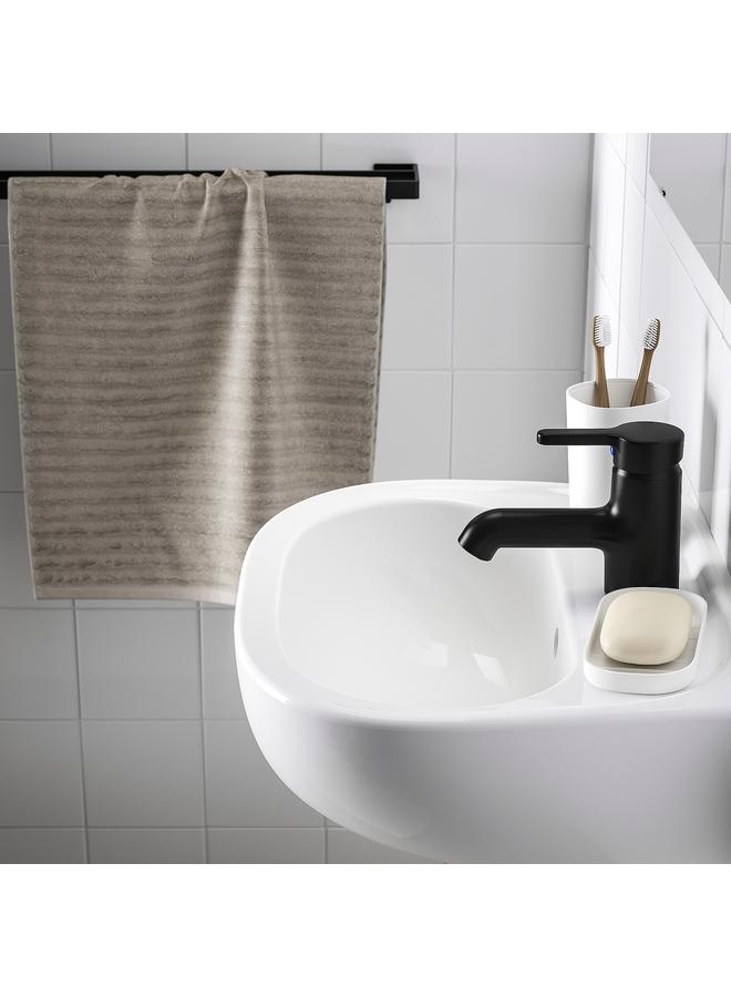 إيروريكس حوض غسيل مع مصيدة مياه/صنبور خلاط، أبيض، 45×35 سم  - Image 2