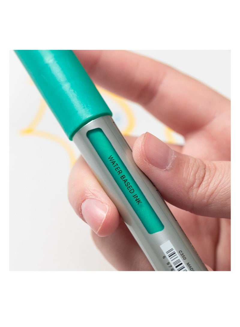 Dmast 6-Piece Acrylic Paint Markers Metallic Colour Set - Image 4