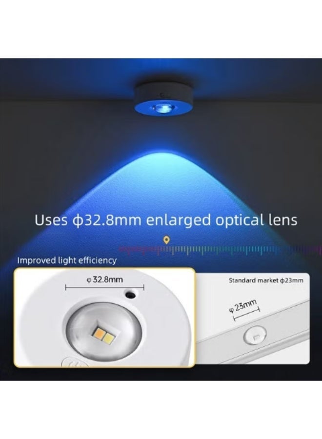 Magnetic Rechargeable Ambiance Light 12-Color Remote Night Lamp Drill-Free Cabinet Display Light Timed Stepless Dimming Bedside Light - Image 5
