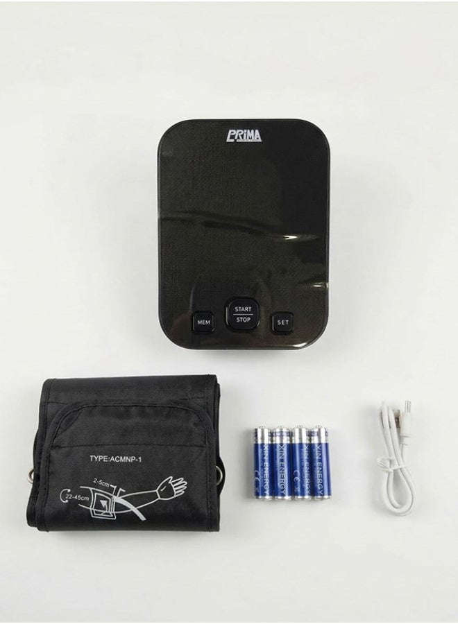 Prima Arm Blood Pressure Monitor with Large Digital Display for Clear Readings and Accurate Blood Pressure and Pulse Measurement for Home Use - Image 2