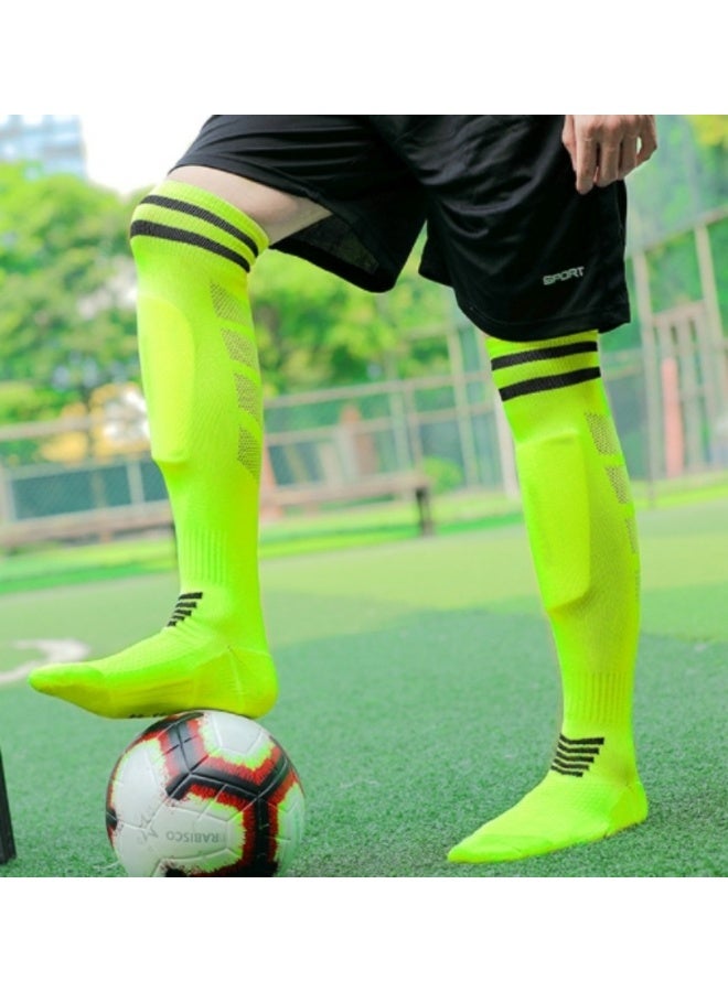 EFUMKE 2 Pairs Men's Football Socks Non-slip Knee-high Socks Non-slip Grip Pads for Football Basketball Sports Grip Socks, Non-slip Sports Socks, Knee High Compression Basic Football Basketball Socks (Size L) - Image 4