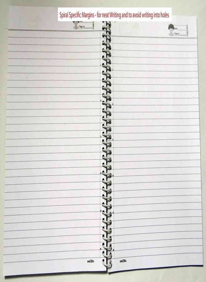 amblitz Spiral Notebook | Ruled Spiral | 200 Pages | Pack of 4 | A4 Size | 70 GSM Thick Paper | Spiral Notebook Combo | - Image 3