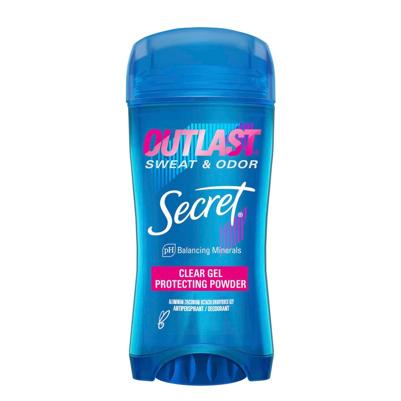 Secret Antiperspirant Deodorant for Women, Protecting Powder Scent, Clear Gel, Outlast Xtend, 2.6 Oz (Pack of 6) - Image 1