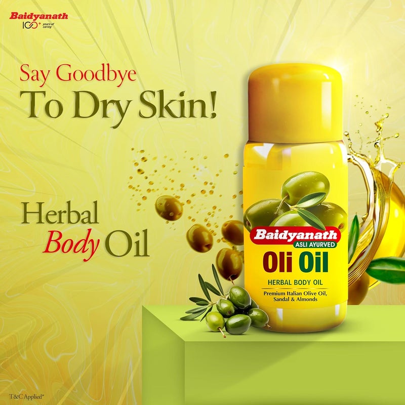 Baidyanath زيت بايدياناث المرطب المغذي للجسم 300 مل الغني بمضادات الأكسدة والفيتامينات للترطيب العميق وتوحيد لون البشرة والإشراق وتقليل الخطوط الدقيقة - Image 4