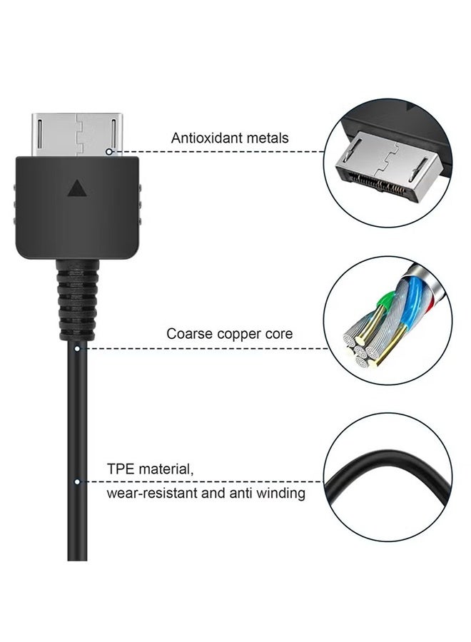 2 Pcs 3.9ft PS Vita Charger Cable, 2 in 1 USB Data u0026 Power Charger Cord Replacement for Playstation Vita 1000 - Image 3