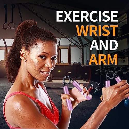 Carvanchy Grip Strength Trainer, 50LB, Wrist Forearm Strengthener, Metal No Slip, Hand Grip Gripper Strengthener for Strength Training and Exercise, Hand Workout Squeezer Grip Strength - Image 4