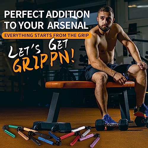 Carvanchy Grip Strength Trainer, 50LB, Wrist Forearm Strengthener, Metal No Slip, Hand Grip Gripper Strengthener for Strength Training and Exercise, Hand Workout Squeezer Grip Strength - Image 3