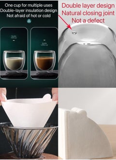 JoyousSto 11-Pieces V60 Pour Over Coffee Maker Set Coffee Kettle Scale, Coffee Dripper All in 1 Traveling Camping Manual Coffee Kit Coffee Gift Set  - Image 5