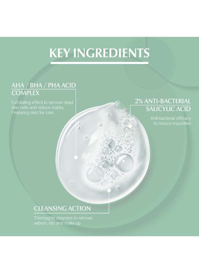 Eucerin - Eucerin DermoPurifyer Triple Effect Face and Body Cleansing Gel, Anti-Blemish, Anti-Marks and Anti-Shine, with Salicylic Acid and AHA/BHA/PHA Acid Complex, 150ml - Image 1