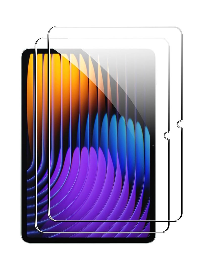 【2 Pack】 Screen Protector Compatible with Xiaomi Pad 7/7 Pro 11.2 2025 Film, 9H Tempered Glass Screen Film Scratch Resistant Bubble Free Screen Protector - Image 1