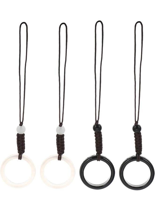Balacoo White Phone Pendant Keychain Charm Unique Decorative Gift For Festival - Image 1