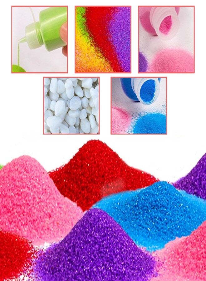 Yayatty Art Sand Kit, 24 Color Sand Art Bottles, 13.5oz Colored Sand Bottles, Sand Arts and Crafts Kit for Painting and Crafts, DIY Drawing, Decor and Collection Sand Bottles - Image 3