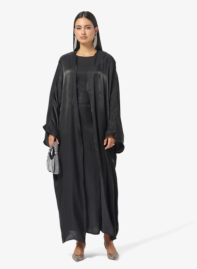 Khizana Tonal Abaya With Inner Dress
