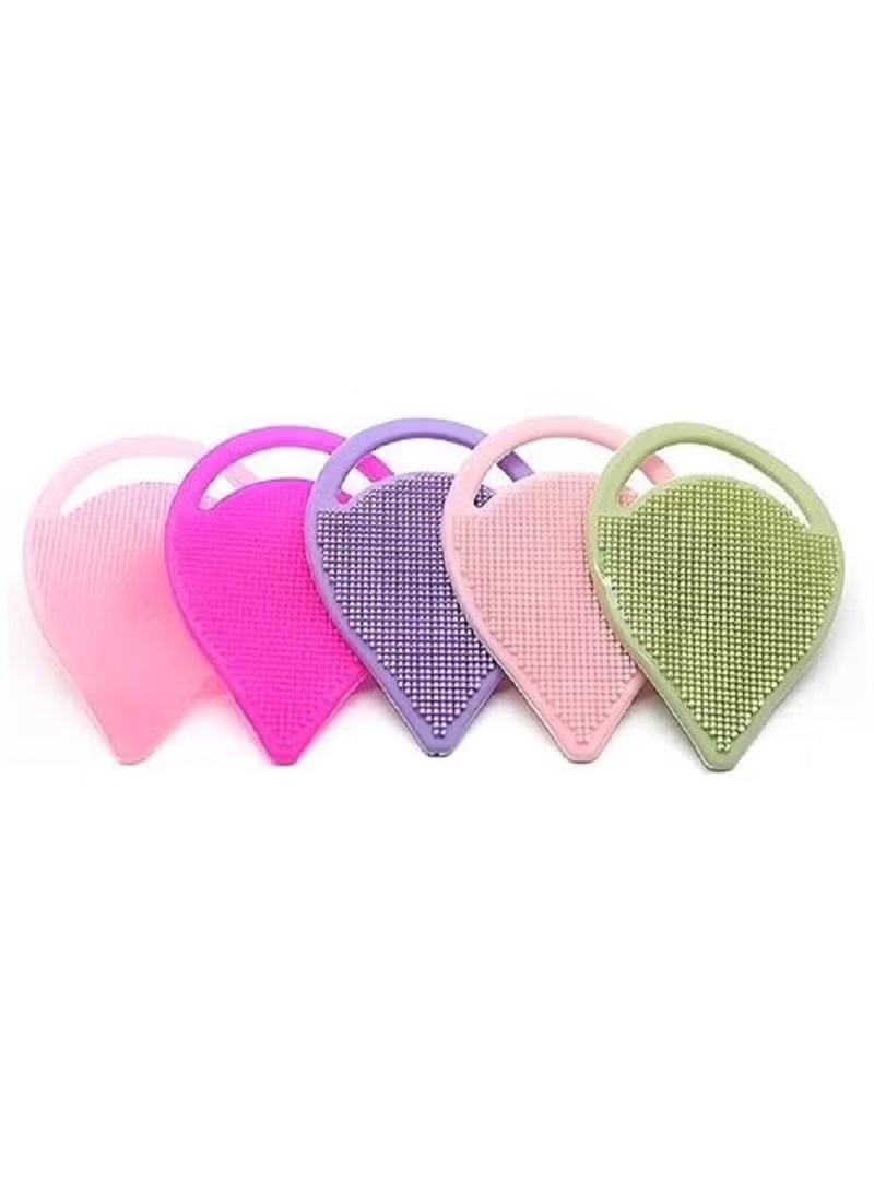 Exfoliating Facial Cleansing Pad - Facial Cleansing Brush Exfoliating Blackhead Remover - Silicone - Multicolor - Image 3