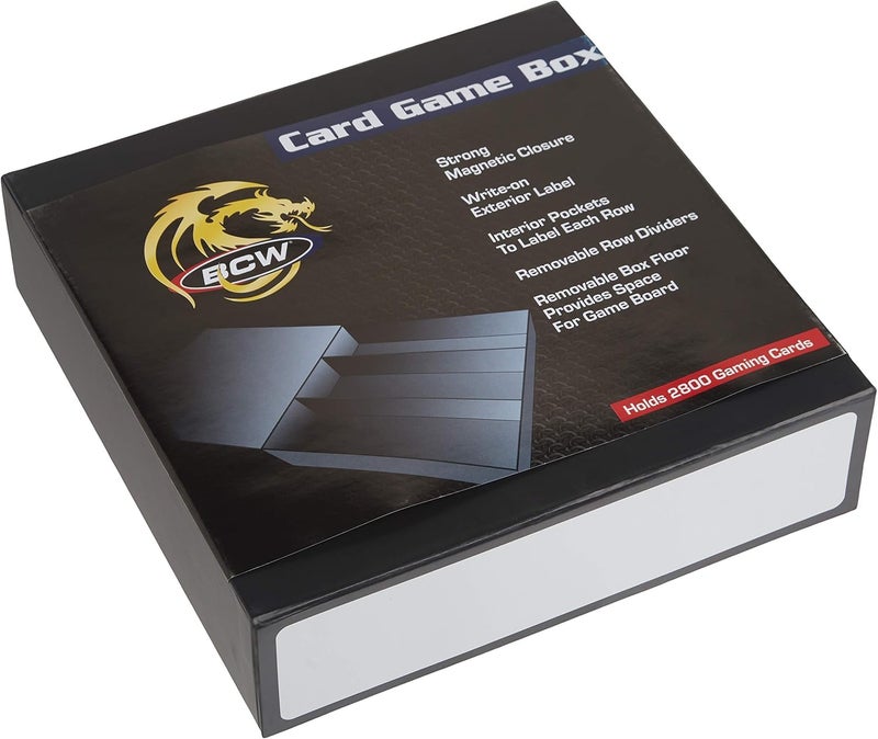 BCW 3Row Storage Box Cardboard Organizer for Trading Sports Baseball Collections Holds 2800 Unsleeved or 1500 Sleeved - Image 2