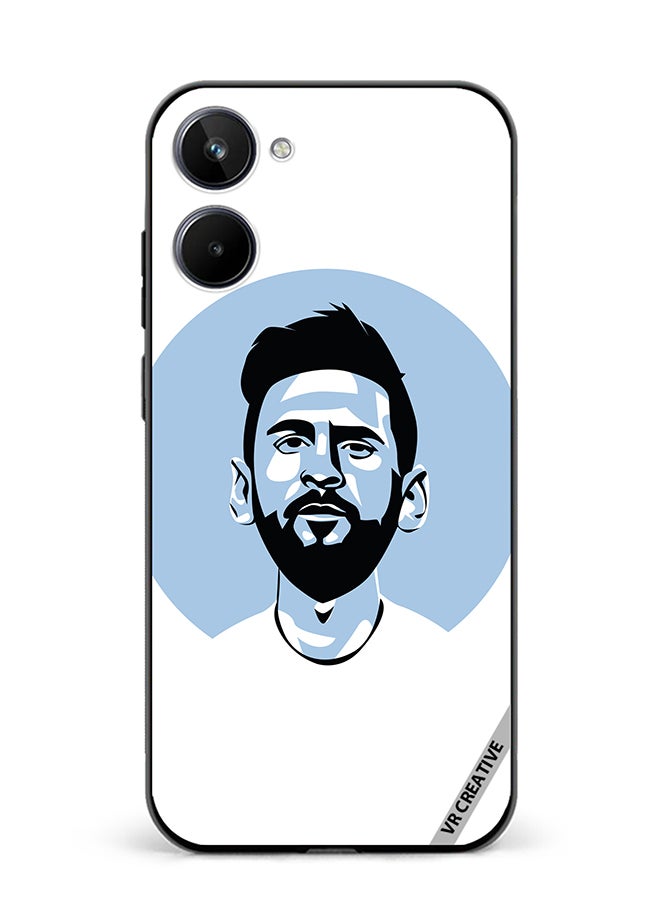 VR CREATIVE Protective Case Cover For Realme 10 Lionel Messi Vector Design Multicolour - Image 1