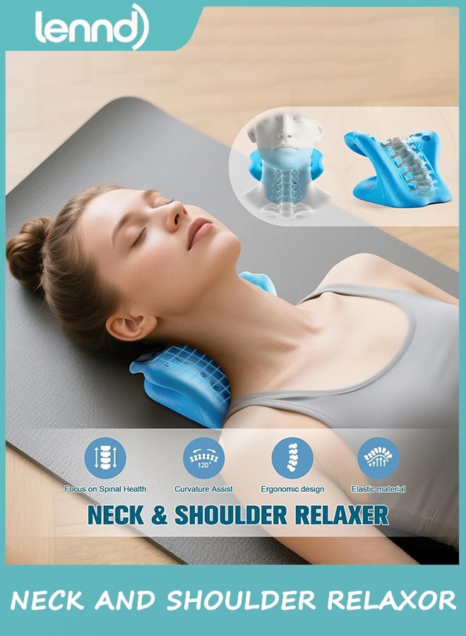 LENND Neck Stretcher for Pain Relief, Relaxer for TMJ Pain and Shoulder Pain Relief, Cervical Traction Device Pillow, Spine and Neck Corrector - Image 3