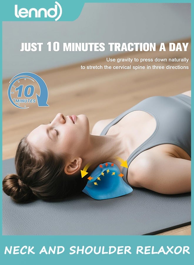 LENND Neck Stretcher for Pain Relief, Relaxer for TMJ Pain and Shoulder Pain Relief, Cervical Traction Device Pillow, Spine and Neck Corrector - Image 4