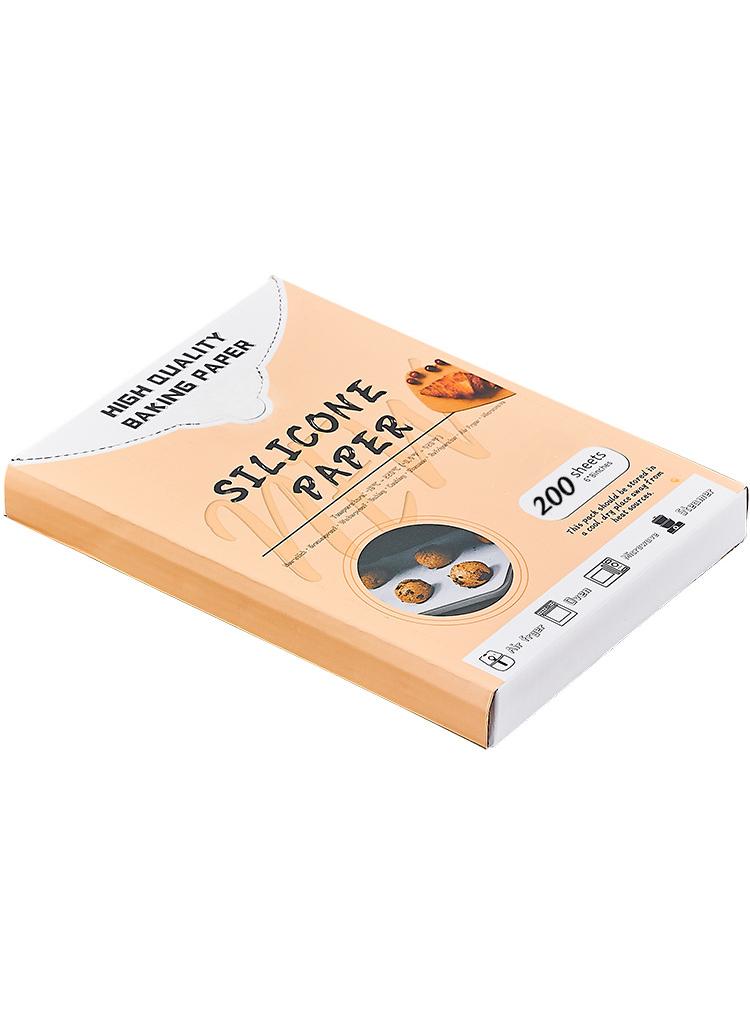 Bluejw 200 Pcs Barbecue Special Baking Paper Oil Resistant And High-Temperature Resistant Silicone Paper  - Image 1