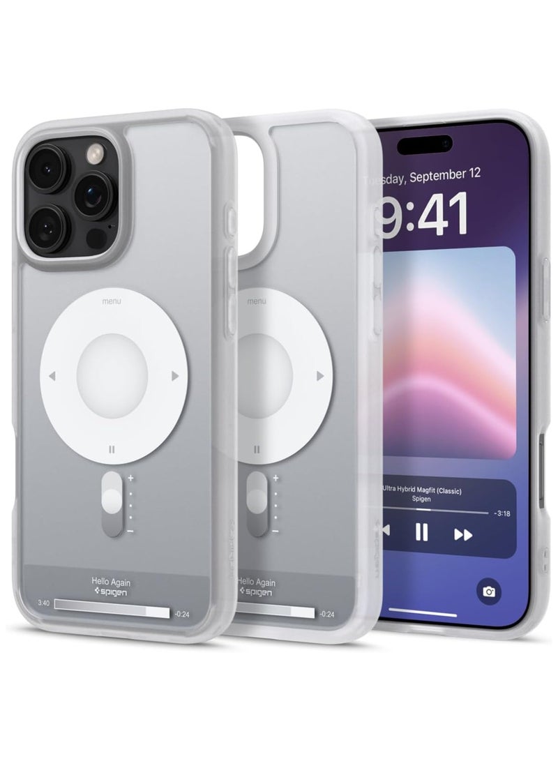 Spigen Ultra Hybrid MagFit for iPhone 16 Pro Case Cover with MagSafe (2024) Classic Silver - Image 1