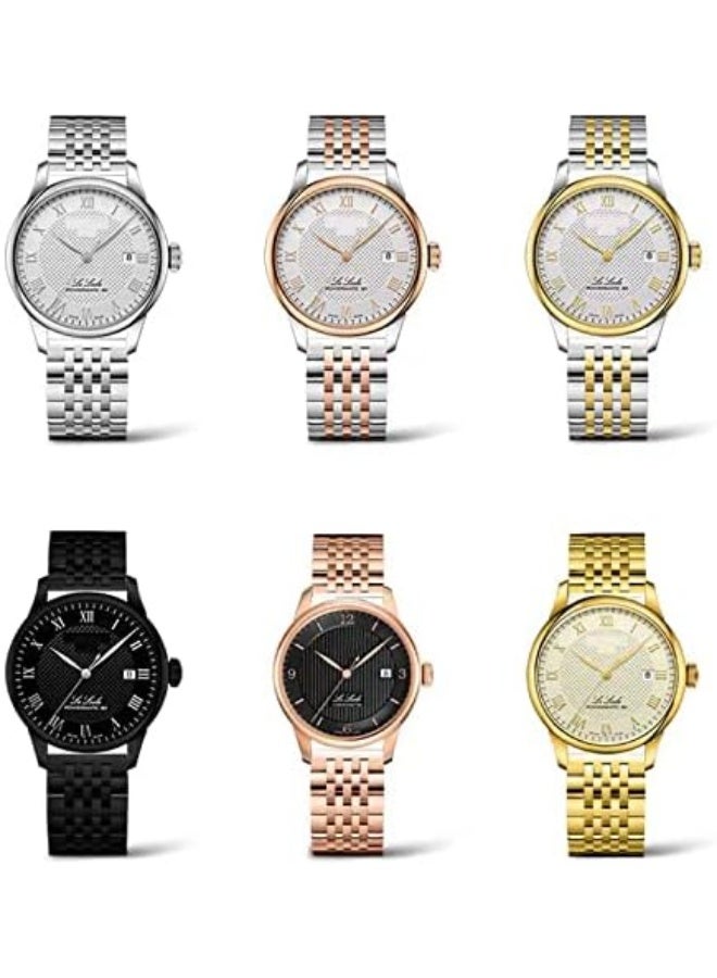 Stainless Steel Watch Band Straight & Curved End 14mm 16mm 18mm 19mm 20mm 21mm 22mm 23mm 24mm Premium Polished Metal Watch Band Bracelet Universal Smartwatch Replacement Strap Men Women - Image 5