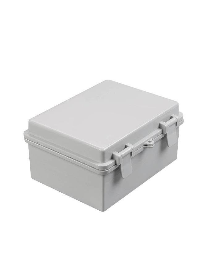 melfi Junction Box ABS Plastic IP65 Waterproof & Dustproof Electrical Enclosure with Hinged Shell for Outdoor Use, Industrial Equipment and Security Systems  - Image 1