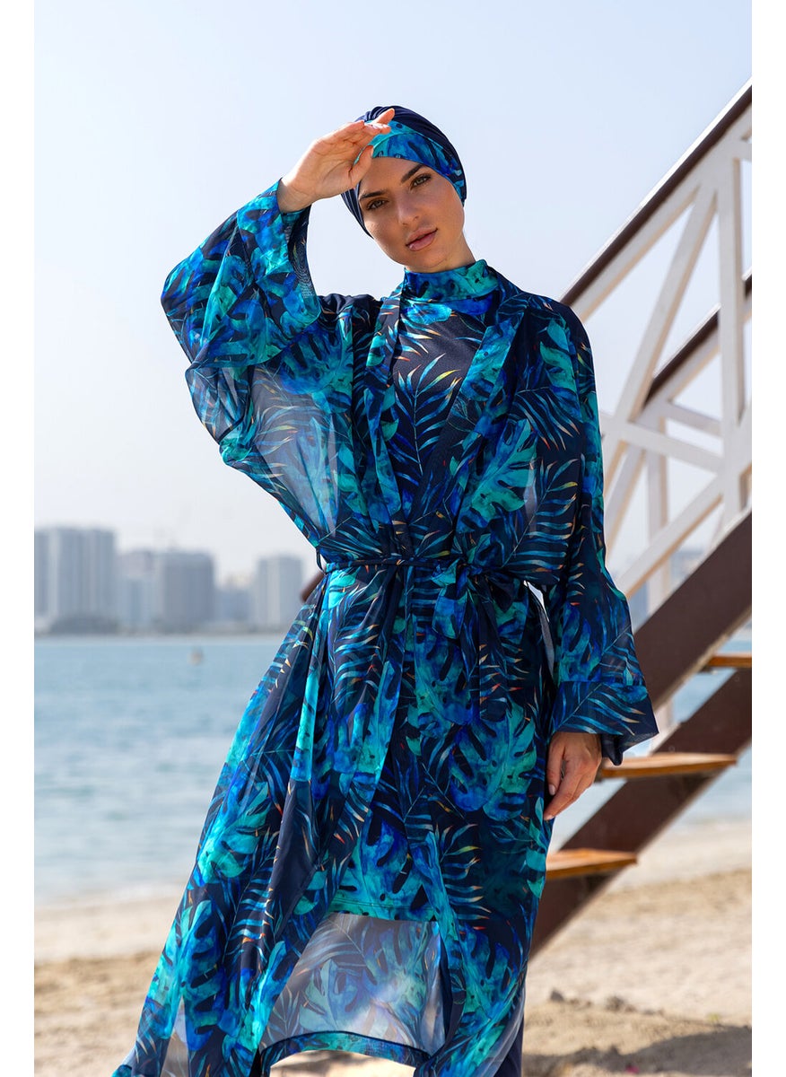 Remsa Mayo Remsa Swimsuit Remsa Modest Swimsuit Over Single Kaftan Kimono Pareo RP009 Tropical  - Image 1
