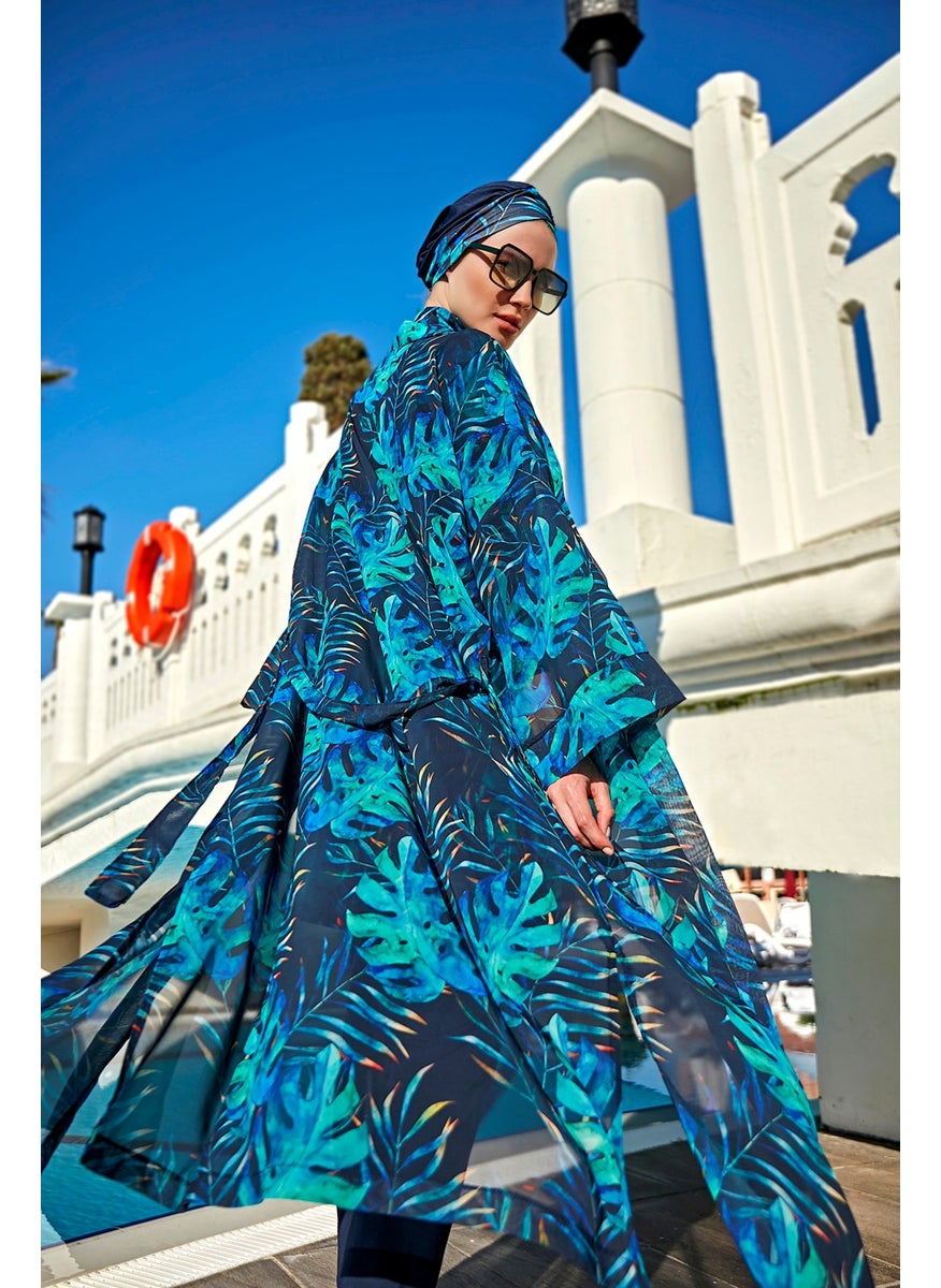 Remsa Mayo Remsa Swimsuit Remsa Modest Swimsuit Over Single Kaftan Kimono Pareo RP009 Tropical  - Image 3