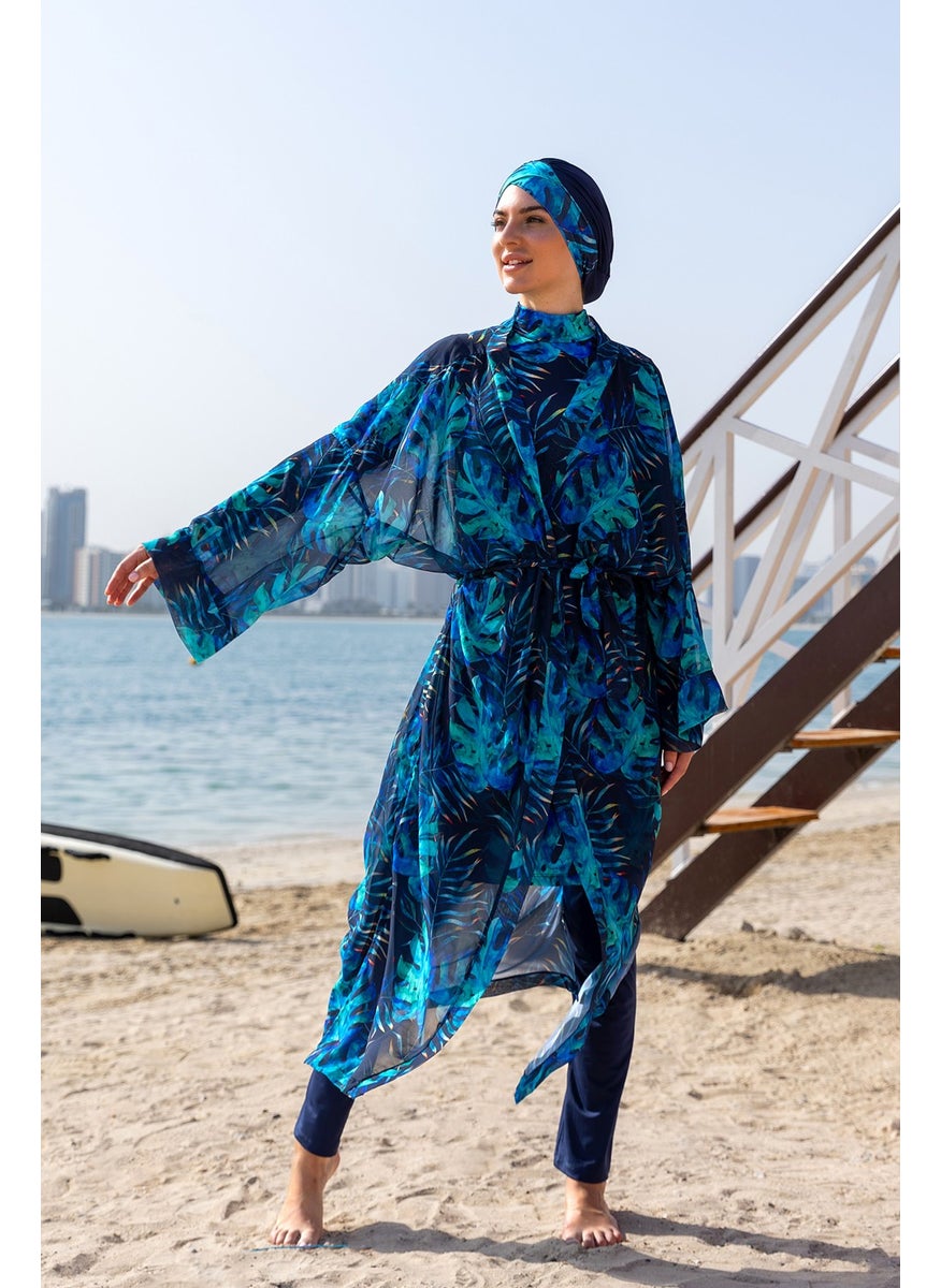 Remsa Mayo Remsa Swimsuit Remsa Modest Swimsuit Over Single Kaftan Kimono Pareo RP009 Tropical  - Image 2