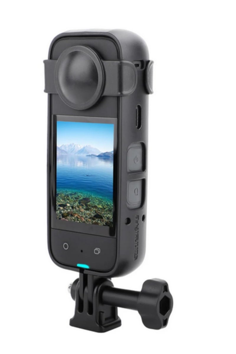 Protective Frame for Insta360 X3 Camera Cage Compatible with Insta360 X3 Accessories Including Lens Cover Adapter Bracket and Extension Parts for Enhanced Durability and Protection - Image 3