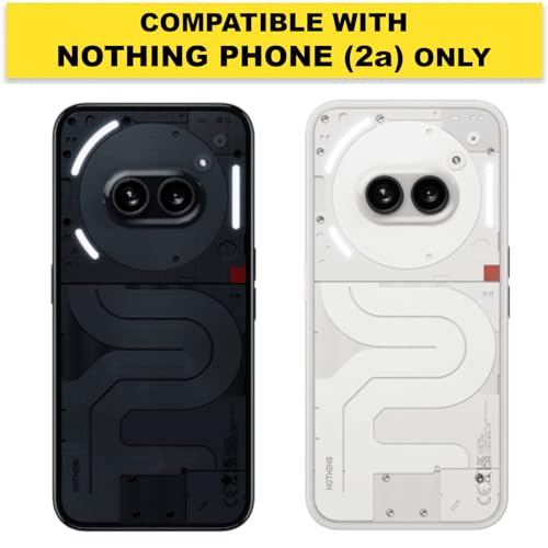 RIGGEAR Shockproof Clear Hybrid Armor Back Cover Case Compatible with Nothing Phone 2A / Phone 2A Plus (Transparent TPU + PC) - Image 2