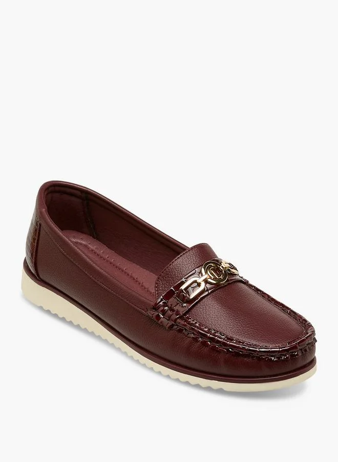 لو كونفورت Women Metal Accent Loafers