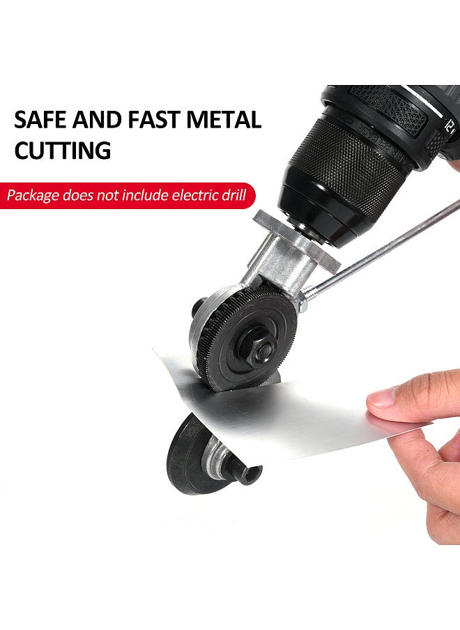 Generic - Electric Drill Plate Cutter Metal Nibbler Drill Attachment Sheet Metal Cutter Sheet Metal Knife for Cutting Iron White Sheet Steel Copper Aluminum - Image 1