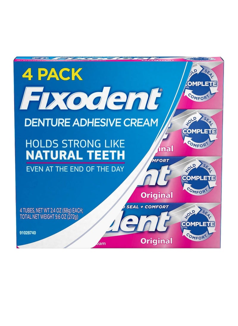 Fixodent Fixodent Complete Original Denture Adhesive Cream, 4 pk./2.4 oz. 